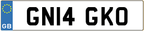 Trailer License Plate